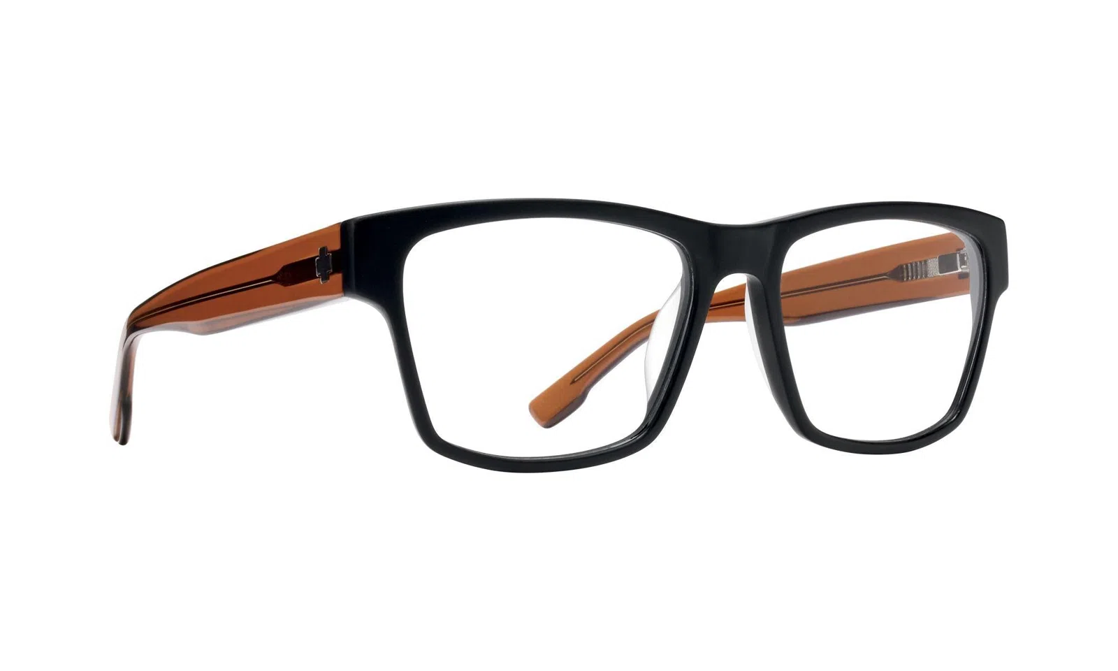 SpyOptic 570000 Eyeglasses - Matte Black Trans Sepia - view 3